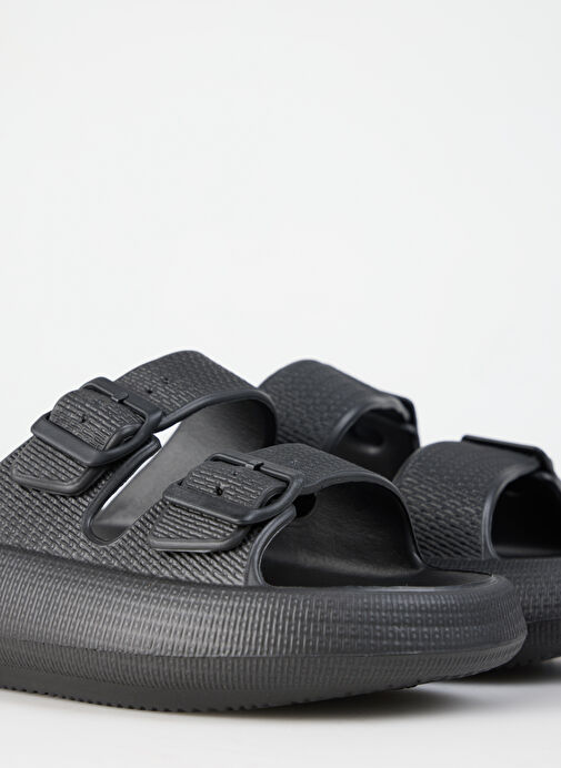 Fabrika Siyah Erkek Plaj Terliği ESTELLA - Görsel 11