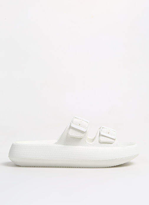 Fabrika Beyaz Erkek Plaj Terliği ESTELLA - Görsel 2