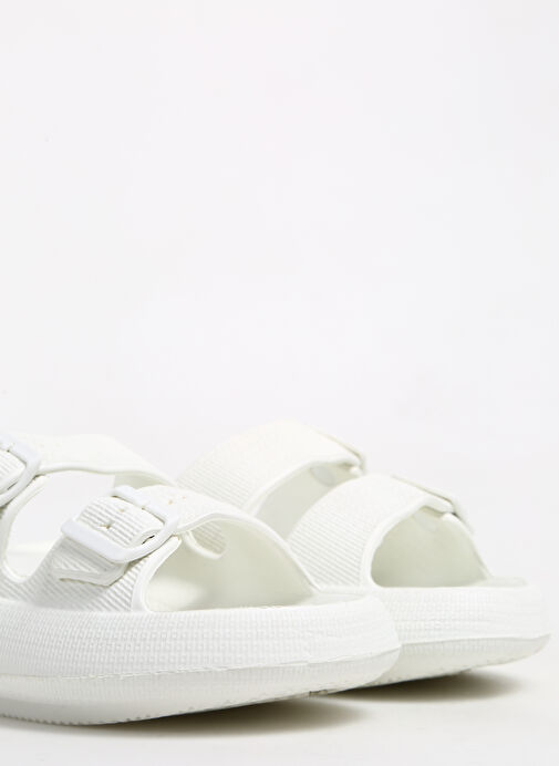 Fabrika Beyaz Erkek Plaj Terliği ESTELLA - Görsel 4