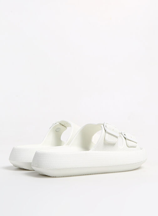 Fabrika Beyaz Erkek Plaj Terliği ESTELLA - Görsel 5