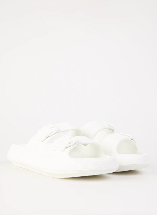 Fabrika Beyaz Erkek Plaj Terliği ESTELLA - Görsel 8