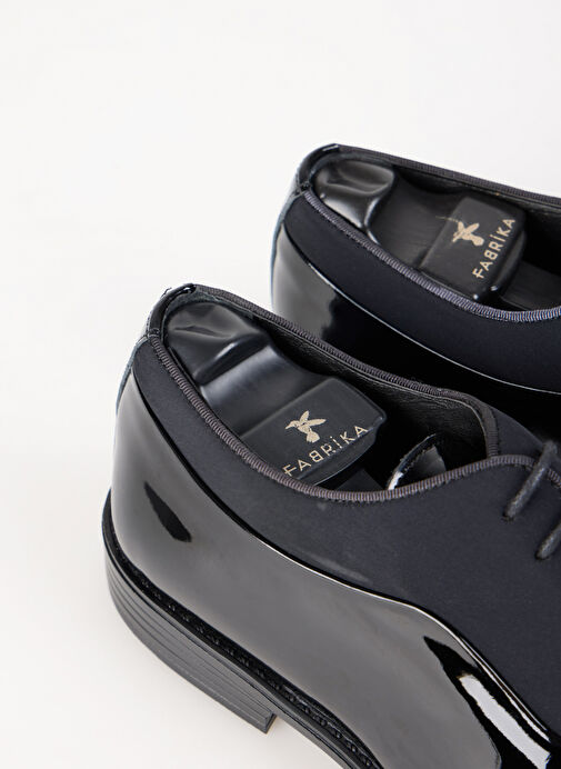 Fabrika Siyah Erkek Deri Klasik Ayakkabı ANUP - Görsel 10