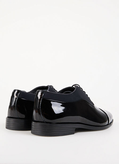 Fabrika Siyah Erkek Deri Klasik Ayakkabı ANUP - Görsel 11