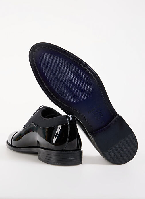 Fabrika Siyah Erkek Deri Klasik Ayakkabı ANUP - Görsel 12