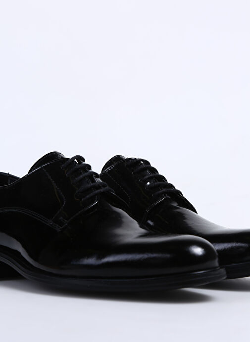 Fabrika Siyah Erkek Deri Klasik Ayakkabı MEONA - Görsel 6