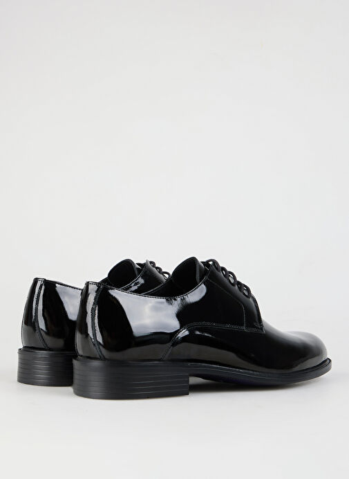 Fabrika Siyah Erkek Deri Klasik Ayakkabı MEONA - Görsel 11
