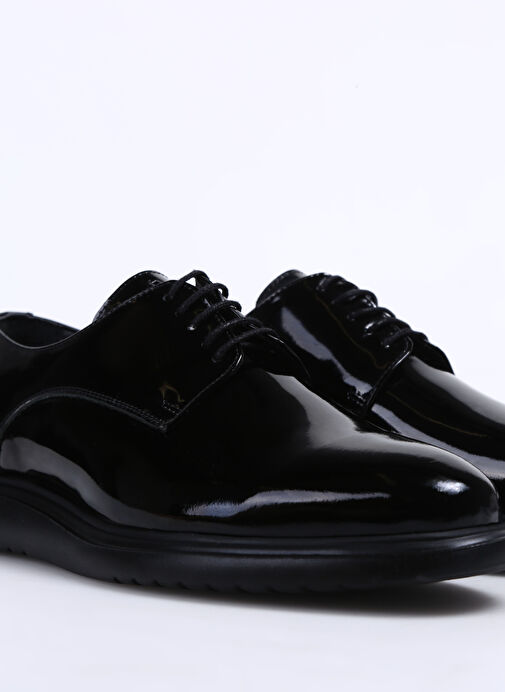 Fabrika Siyah Erkek Deri Klasik Ayakkabı ADELMAR - Görsel 6