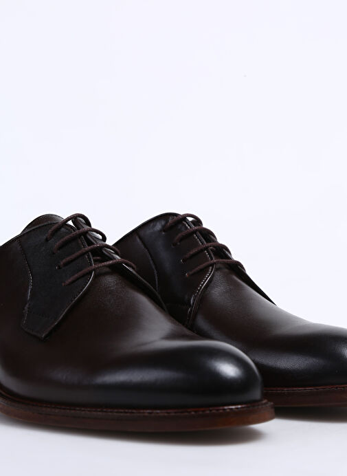 Fabrika Kahverengi Erkek Deri Klasik Ayakkabı NEBUZ - Görsel 6