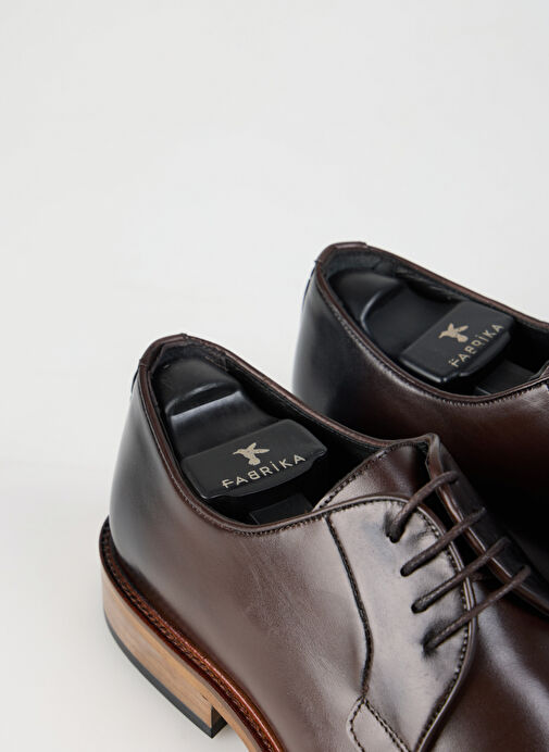 Fabrika Kahverengi Erkek Deri Klasik Ayakkabı NEBUZ - Görsel 10