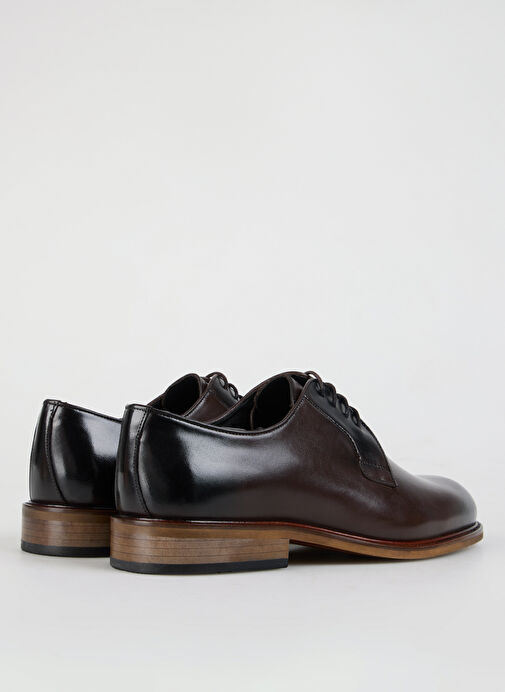 Fabrika Kahverengi Erkek Deri Klasik Ayakkabı NEBUZ - Görsel 11