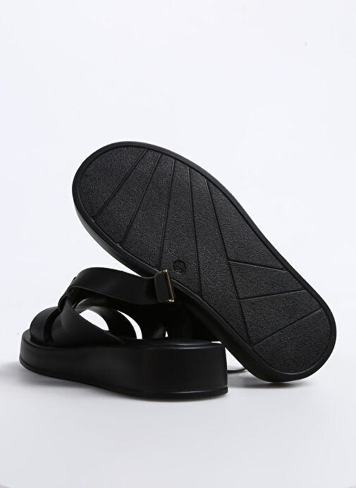 Fabrika Siyah Kadın Sandalet TRISHNA - Görsel 5