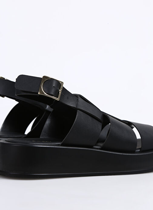 Fabrika Siyah Kadın Sandalet TRISHNA - Görsel 6