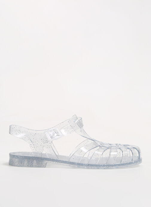 Fabrika Şeffaf Kadın Plaj Terliği KALKEN NEW - Görsel 2