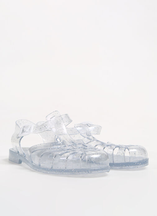 Fabrika Şeffaf Kadın Plaj Terliği KALKEN NEW - Görsel 3