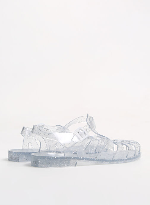 Fabrika Şeffaf Kadın Plaj Terliği KALKEN NEW - Görsel 4