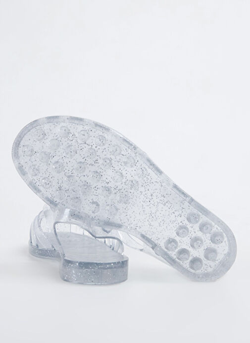 Fabrika Şeffaf Kadın Plaj Terliği KALKEN NEW - Görsel 10