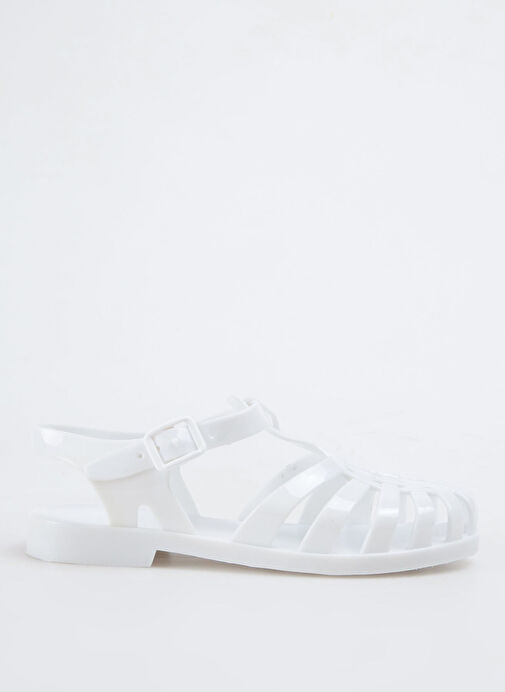 Fabrika Beyaz Kadın Plaj Terliği KALKEN NEW - Görsel 7