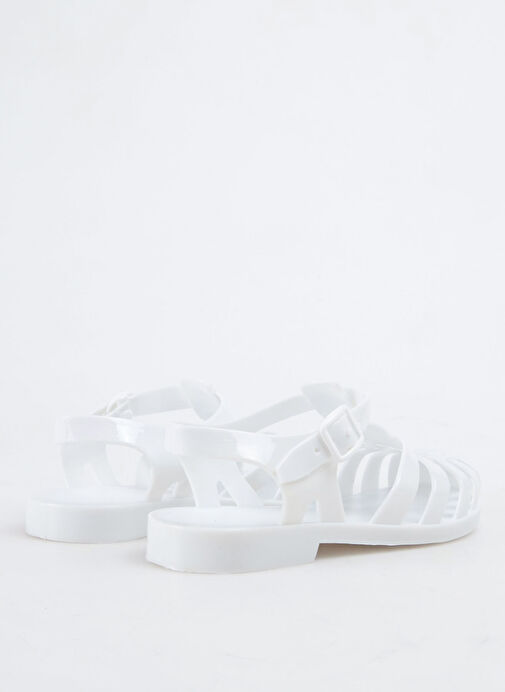 Fabrika Beyaz Kadın Plaj Terliği KALKEN NEW - Görsel 9