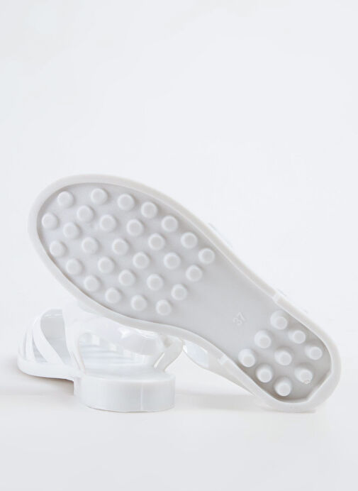 Fabrika Beyaz Kadın Plaj Terliği KALKEN NEW - Görsel 10