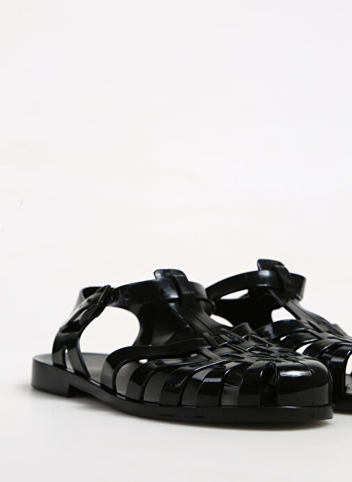 Fabrika Siyah Kadın Plaj Terliği KALKEN NEW - Görsel 6