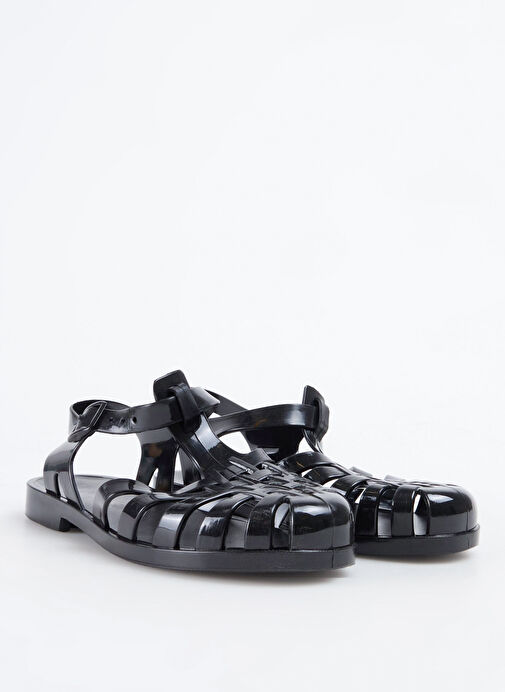 Fabrika Siyah Kadın Plaj Terliği KALKEN NEW - Görsel 8