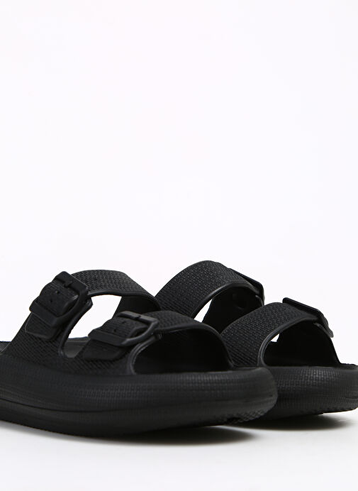 Fabrika Siyah Kadın Plaj Terliği SANJAY - Görsel 6