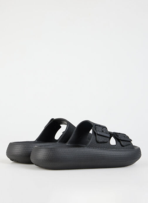 Fabrika Siyah Kadın Plaj Terliği SANJAY - Görsel 9