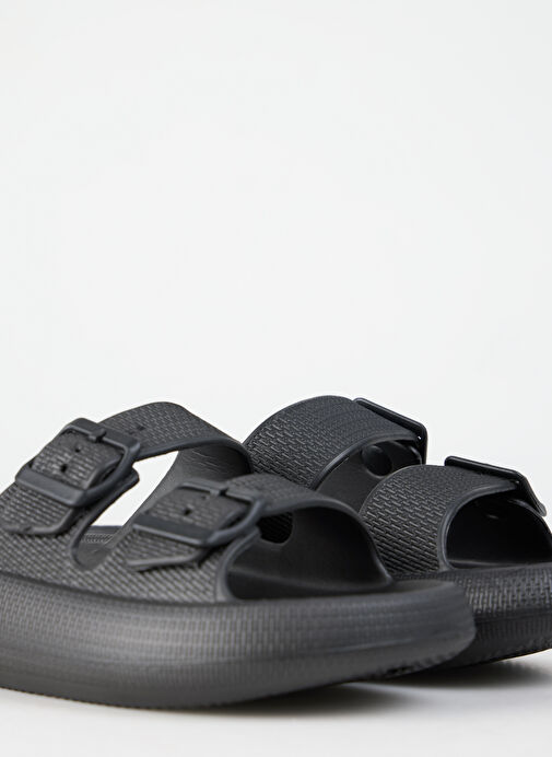 Fabrika Siyah Kadın Plaj Terliği SANJAY - Görsel 11