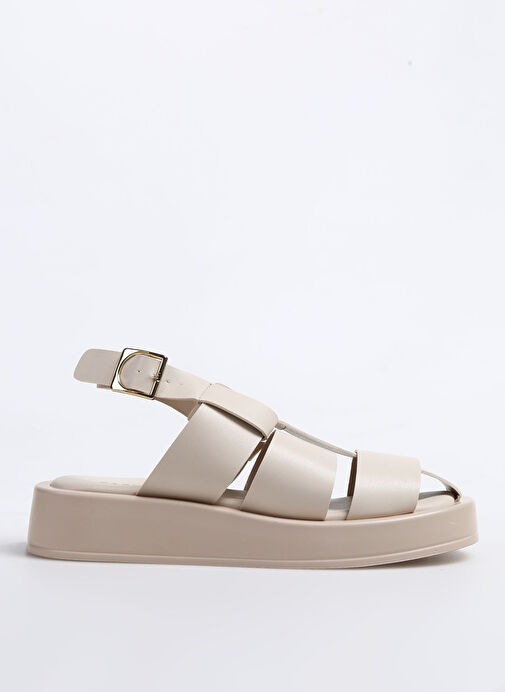 Fabrika Ekru Kadın Sandalet TRISHNA - Görsel 2
