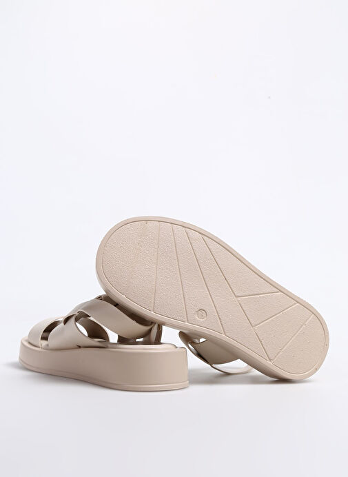 Fabrika Ekru Kadın Sandalet TRISHNA - Görsel 5