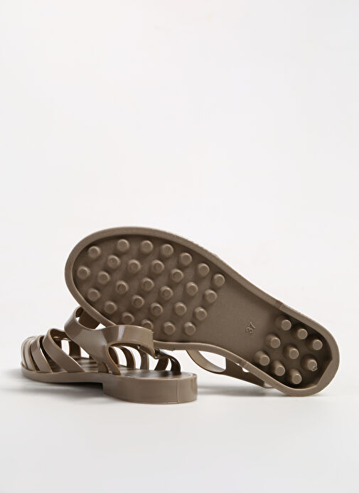 Fabrika Bej Kadın Plaj Terliği KALKEN NEW - Görsel 5