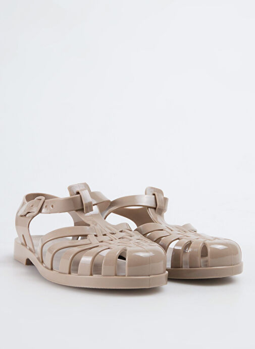 Fabrika Bej Kadın Plaj Terliği KALKEN NEW - Görsel 8