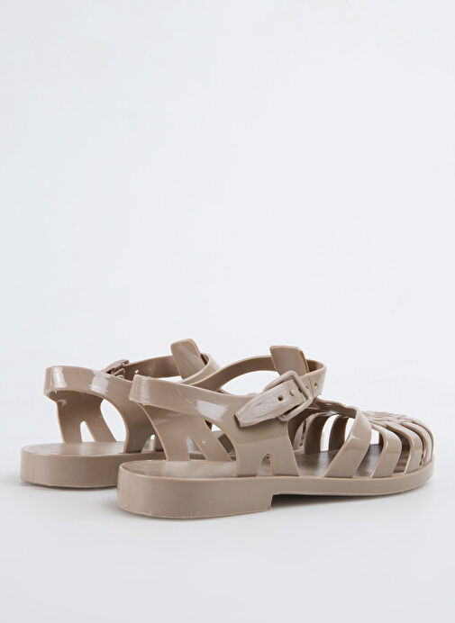 Fabrika Bej Kadın Plaj Terliği KALKEN NEW - Görsel 9