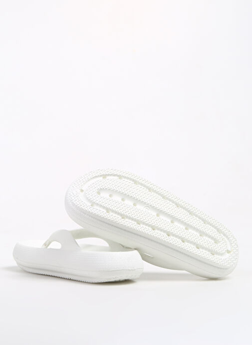 Fabrika Beyaz Kadın Plaj Terliği MARTINYA - Görsel 5