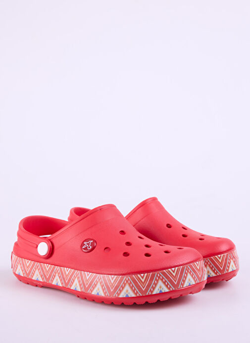 Fabrika Kırmızı Kadın Plaj Terliği TESY - Görsel 3