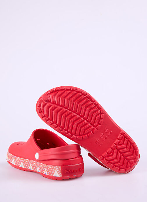 Fabrika Kırmızı Kadın Plaj Terliği TESY - Görsel 5
