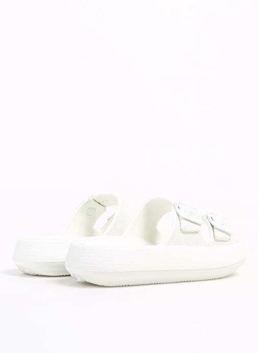 Fabrika Beyaz Kadın Plaj Terliği SANJAY - Görsel 4