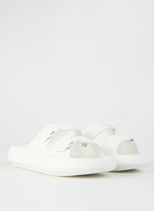 Fabrika Beyaz Kadın Plaj Terliği SANJAY - Görsel 8