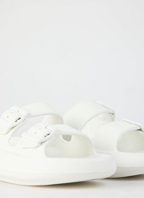 Fabrika Beyaz Kadın Plaj Terliği SANJAY - Görsel 11