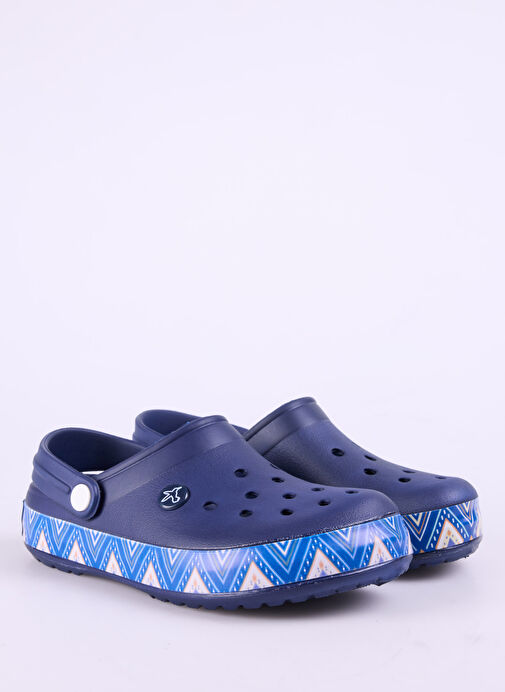 Fabrika Lacivert-Çok Renkli Kadın Plaj Terliği TESY - Görsel 3