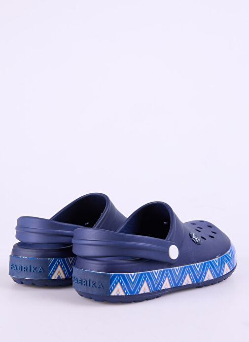 Fabrika Lacivert-Çok Renkli Kadın Plaj Terliği TESY - Görsel 4