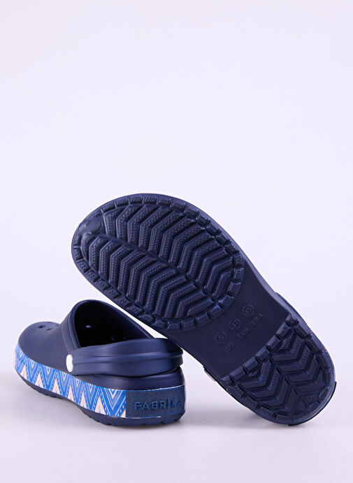Fabrika Lacivert-Çok Renkli Kadın Plaj Terliği TESY - Görsel 5