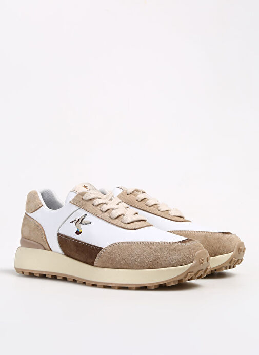 Fabrika Beyaz-Bej Kadın Sneaker MARISSA - Görsel 3