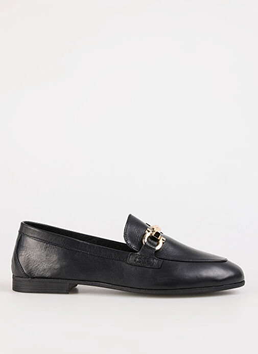 Fabrika Siyah Kadın Deri Loafer KALLIN - Görsel 2