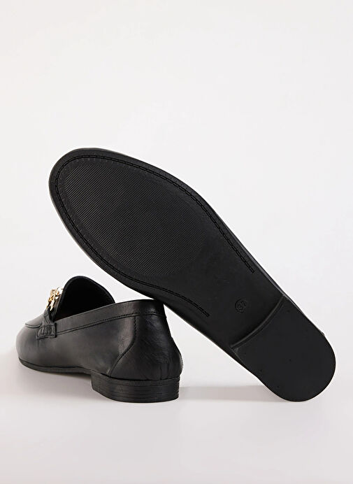 Fabrika Siyah Kadın Deri Loafer KALLIN - Görsel 6