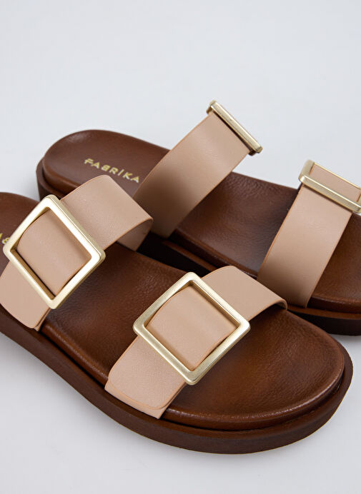 Fabrika Bej Kadın Terlik ARMIDA - Görsel 11