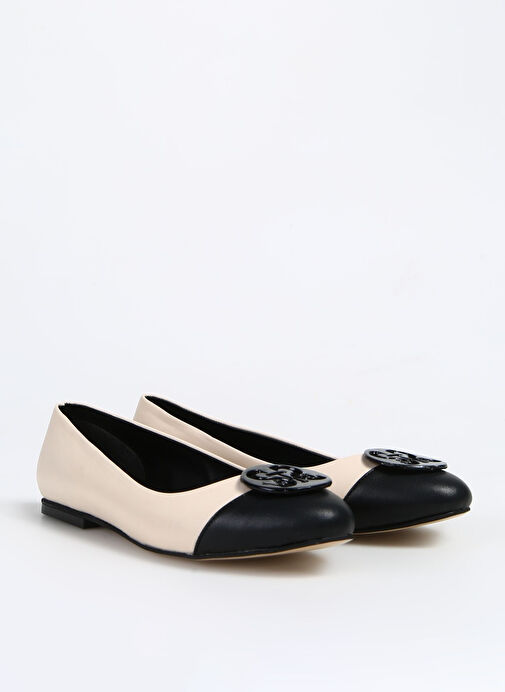 Fabrika Bej-Siyah Kadın Babet REBULY NEW - Görsel 3