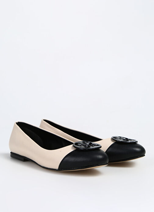 Fabrika Bej-Siyah Kadın Babet REBULY NEW - Görsel 6