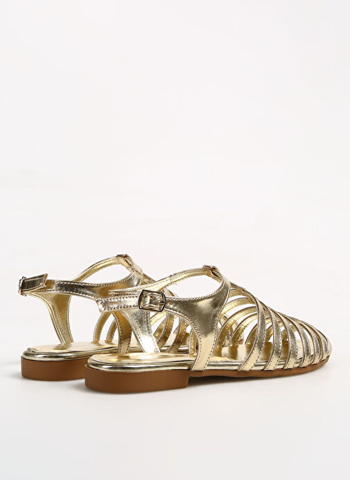 Fabrika Altın Kadın Sandalet NASEEM - Görsel 4
