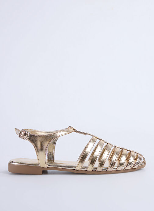 Fabrika Altın Kadın Sandalet NASEEM - Görsel 7